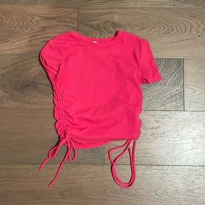 Preppy hot pink shirt
